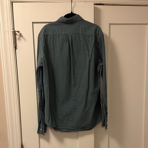 J. Crew Blue Polka Dot Button-Down Shirt - Size M - Picture 5 of 6